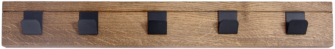 Knagerække House Of Sander Hanger Røgfarvet Egetræ Kroge 72 Cm