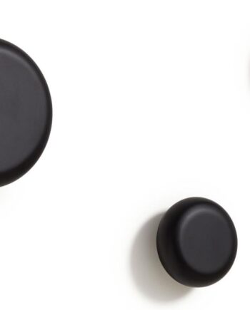 Knagerække Kave Home Nadue   Runde Knager Massiv Bøgetræ Sort Nordisk Moderne Tidløst Design Nem Montering Lokal Produktion