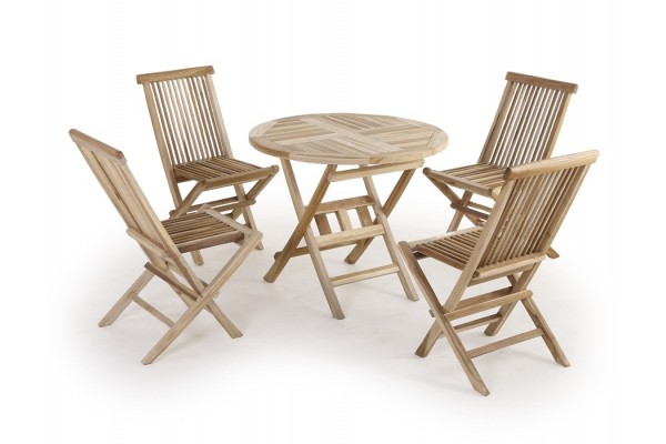Køln Teak Havemøbelsæt 90 Cm