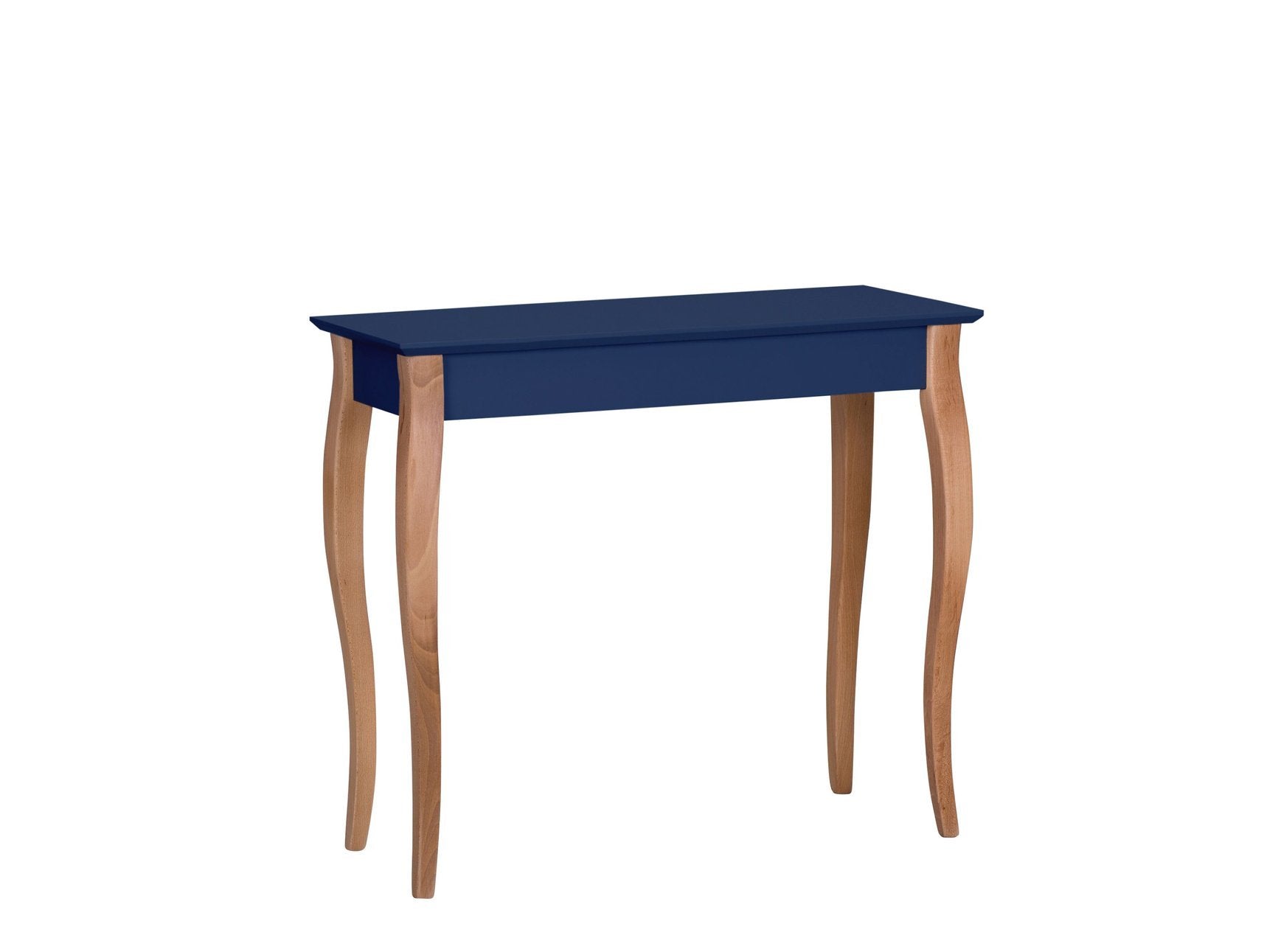 Konsol Lillo 85x35cm Hvide Ben   Marineblå