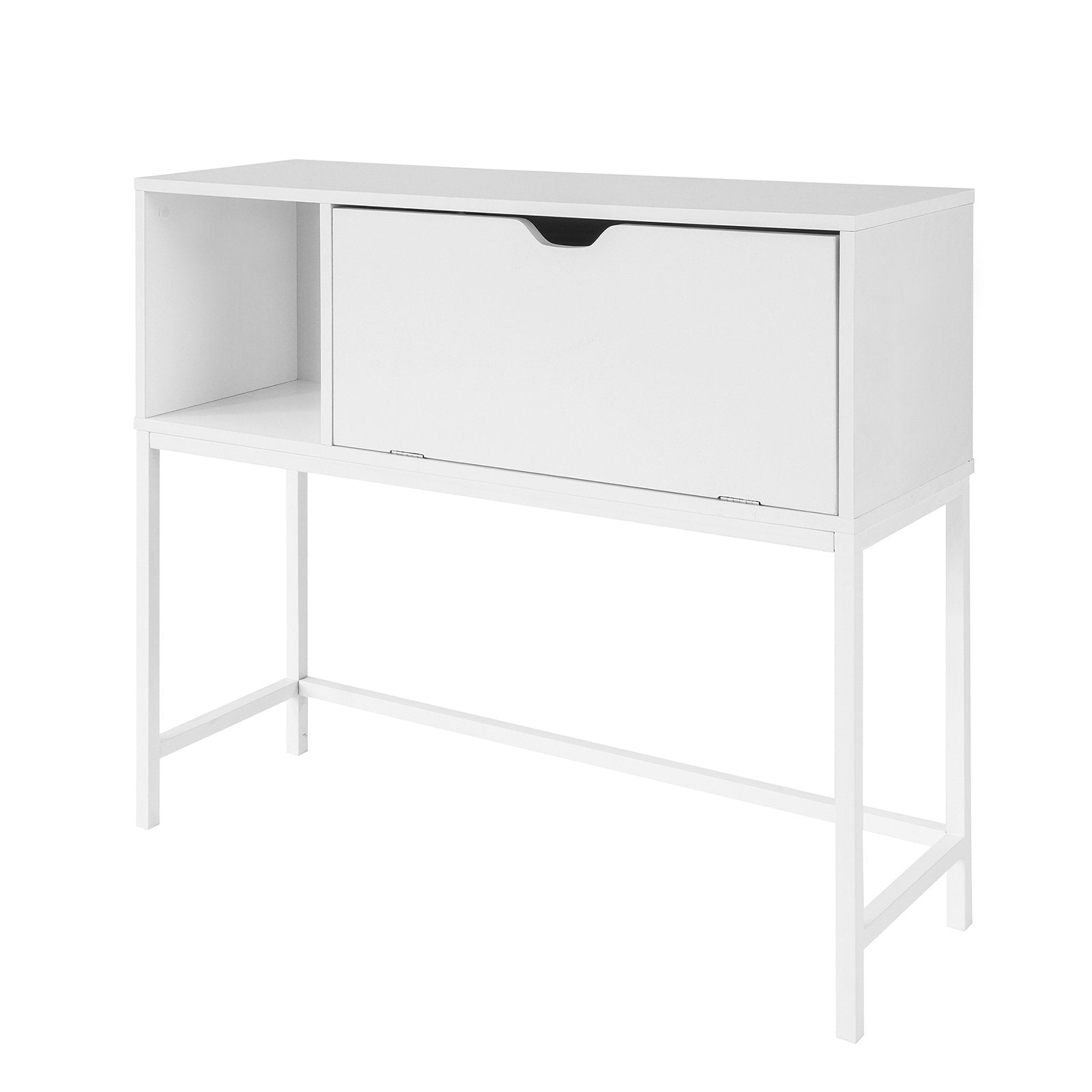 Konsolbord   Kommode  92x30x80 Cm  Hvid