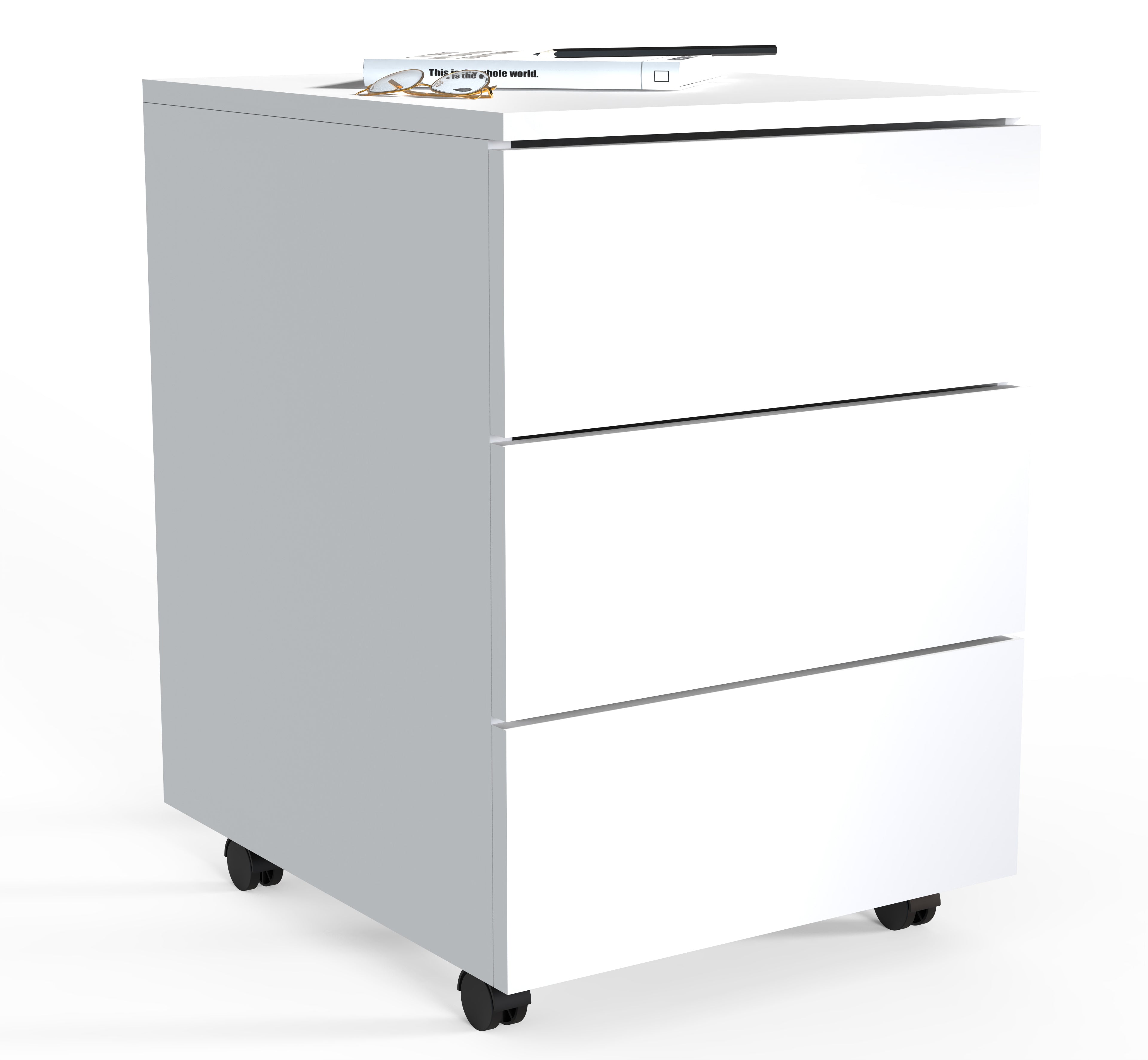 Kontorskab  Arkivskab     55      39      45 70 Cm  Hvid