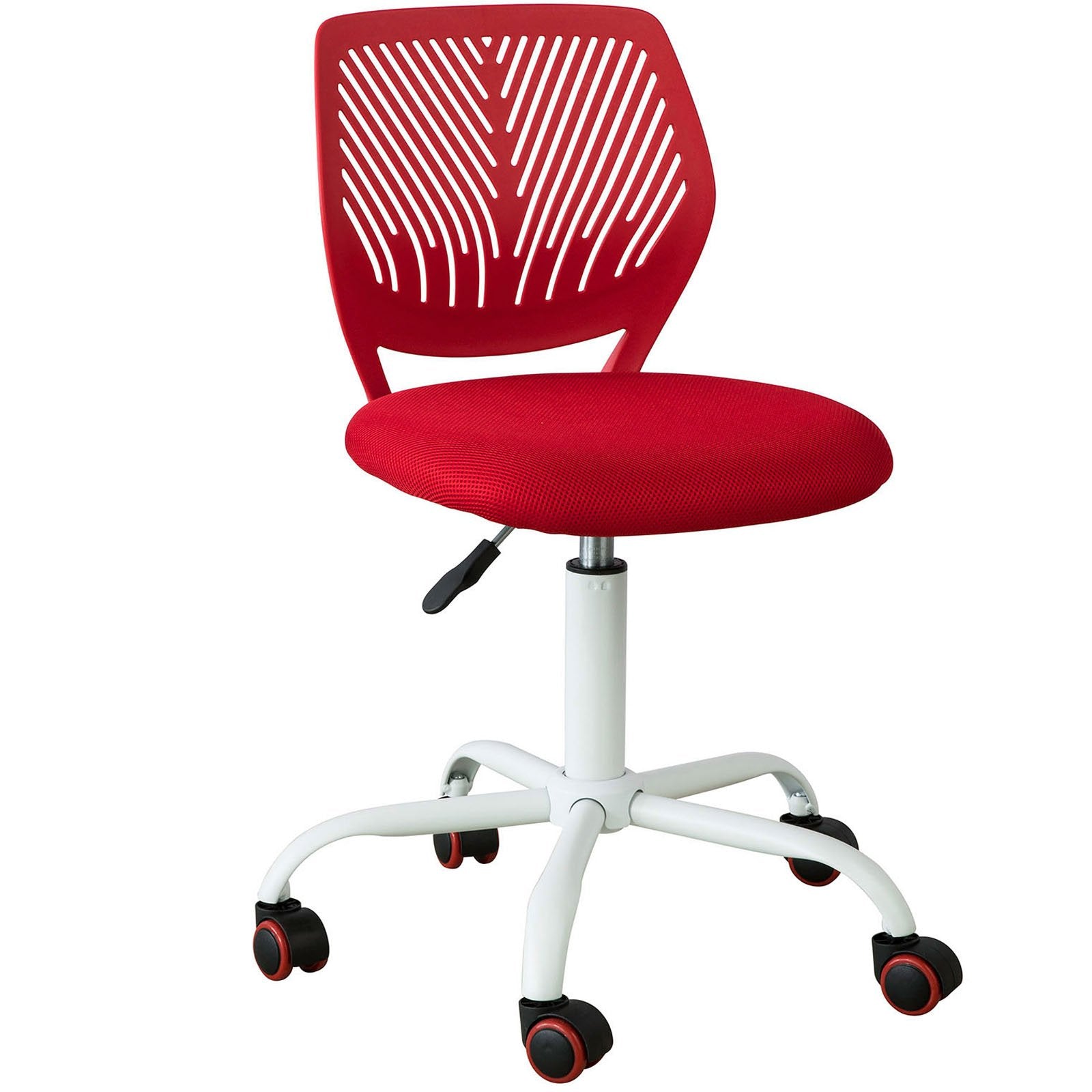 Kontorstol   Rød  Højde 46-58cm