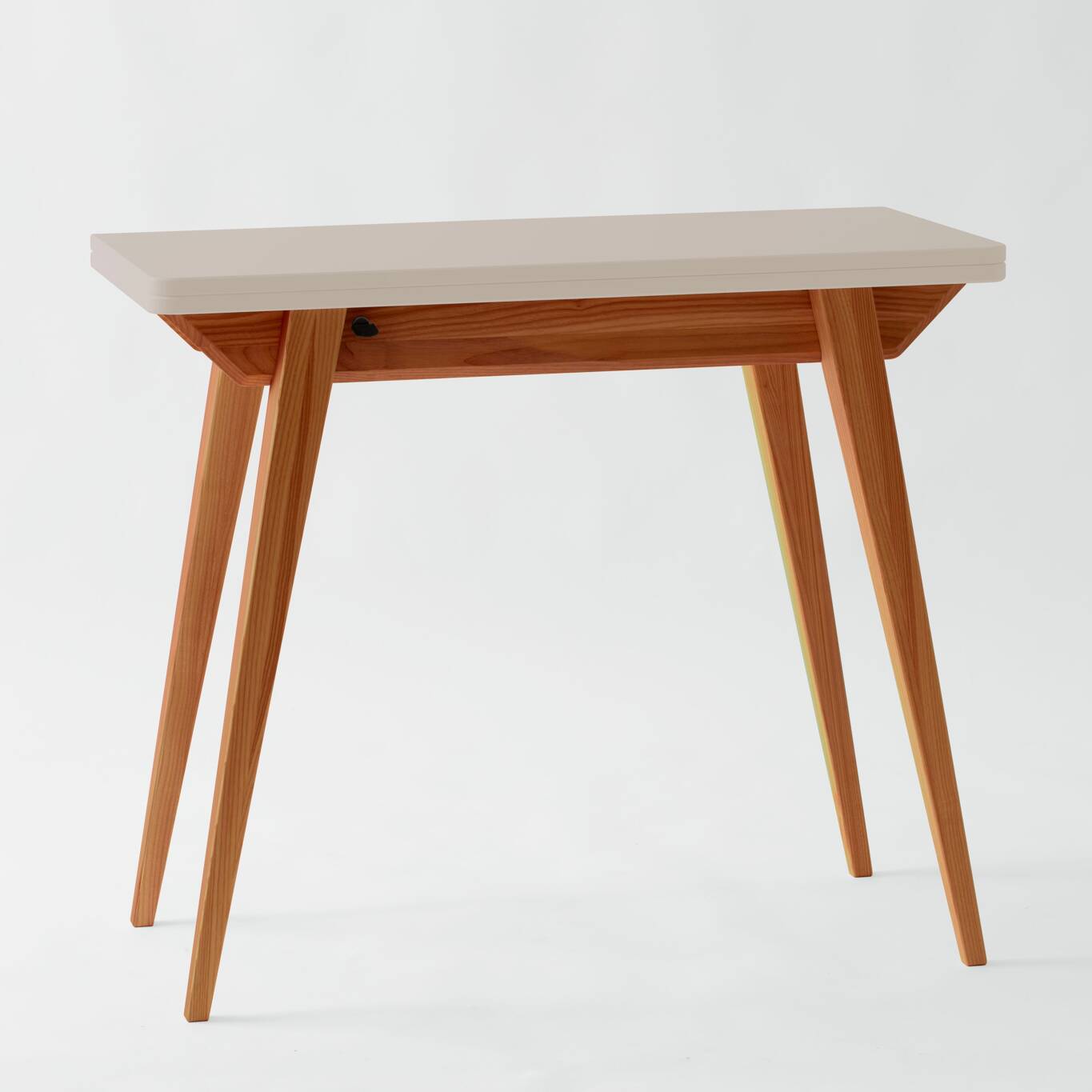 Konvolut Udtrækbart Spisebord 45x90cm Eg Brun Beige