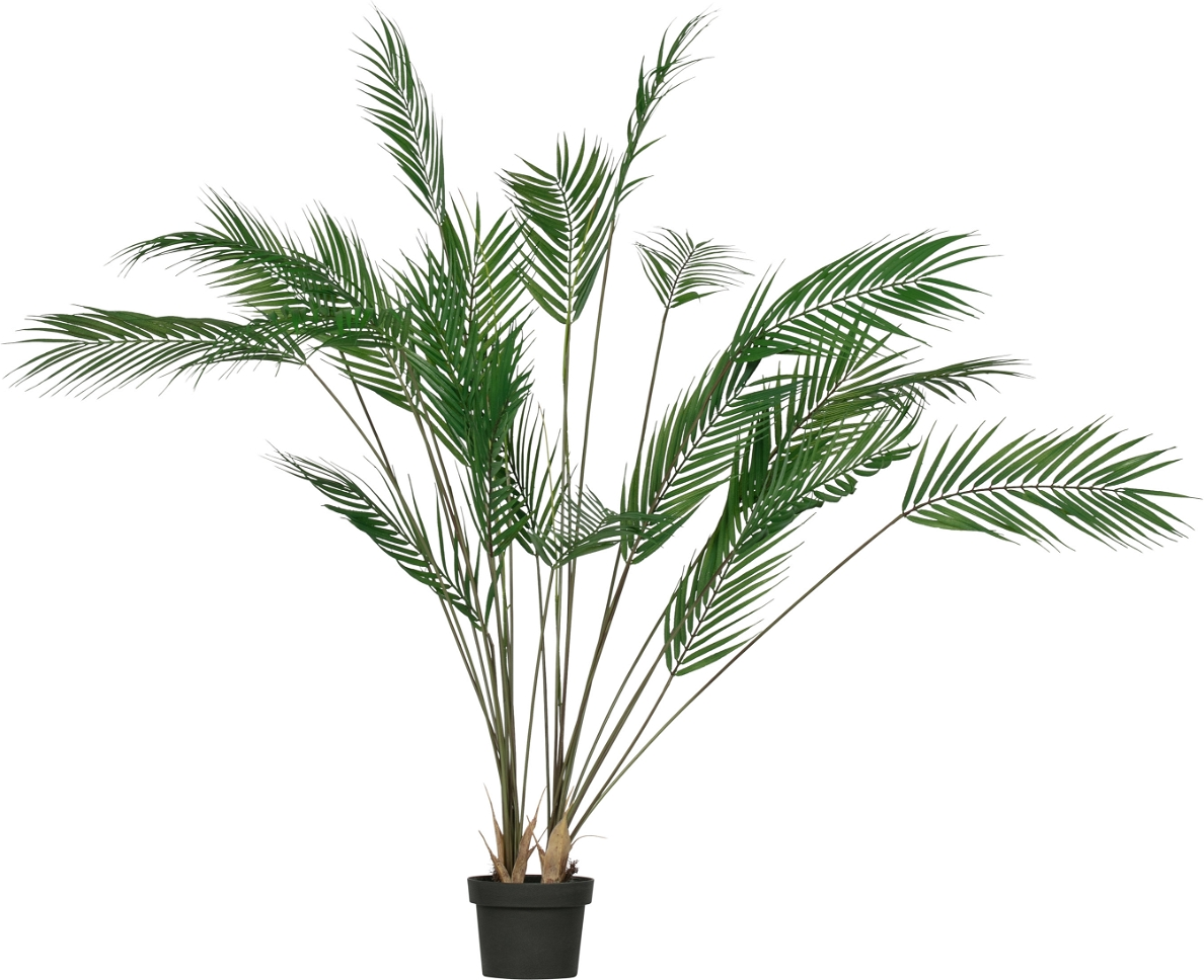 Kunstig Plante Woood Palm   Grøn Dekorativ Indendørspalme ø75ã H110 Cm Vedligeholdelsesfri Boligdekoration
