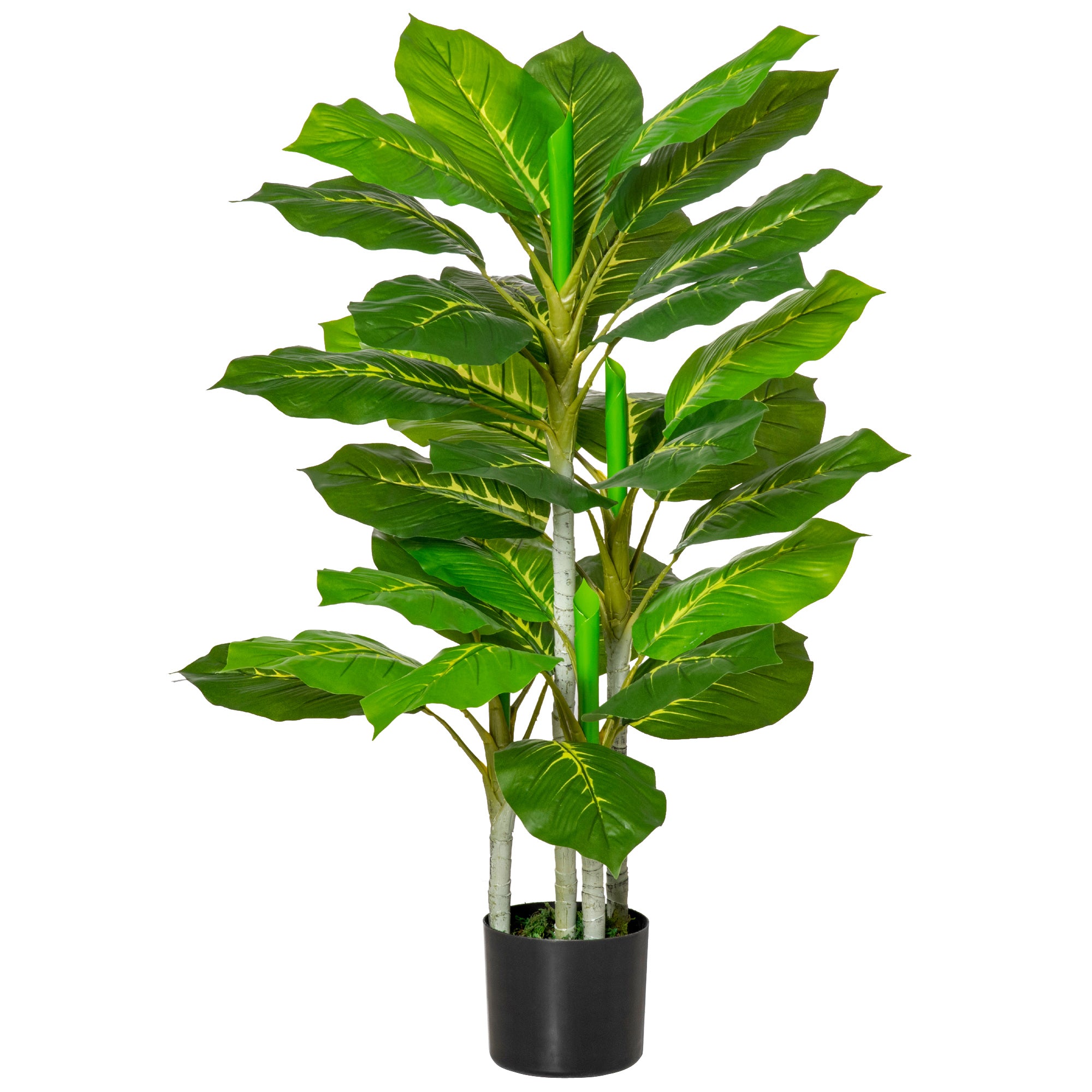 Kunstigt Træ 95 Cm Kunstig Plante Med 33 Blade Potte Til Stuen