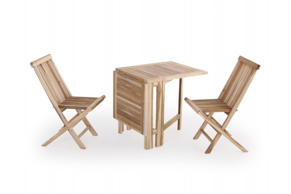 Lærke Teak Cafesæt     Stole 65x130 Cm