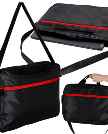 Laptoptaske 15   Tommer Etui Etui Med Rem Dokumentmappe Dame Herre Sort