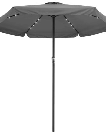 Led Solar Parasol Athens Antracit ø330cm