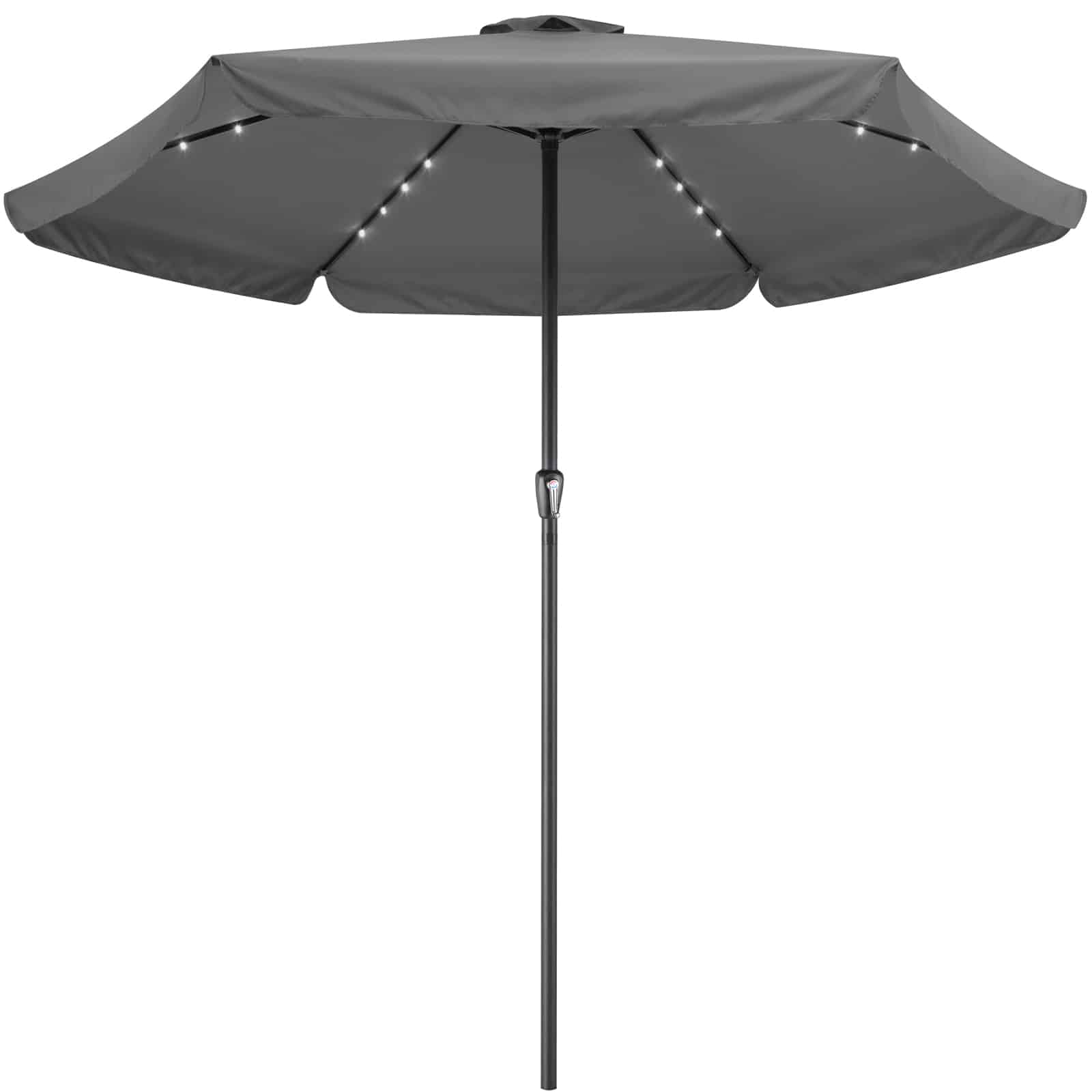 Led Solar Parasol Athens Antracit ø330cm