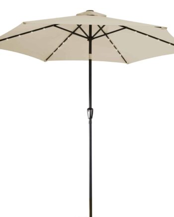 Led Solar Parasol Miami Beige Aluminium ø270cm