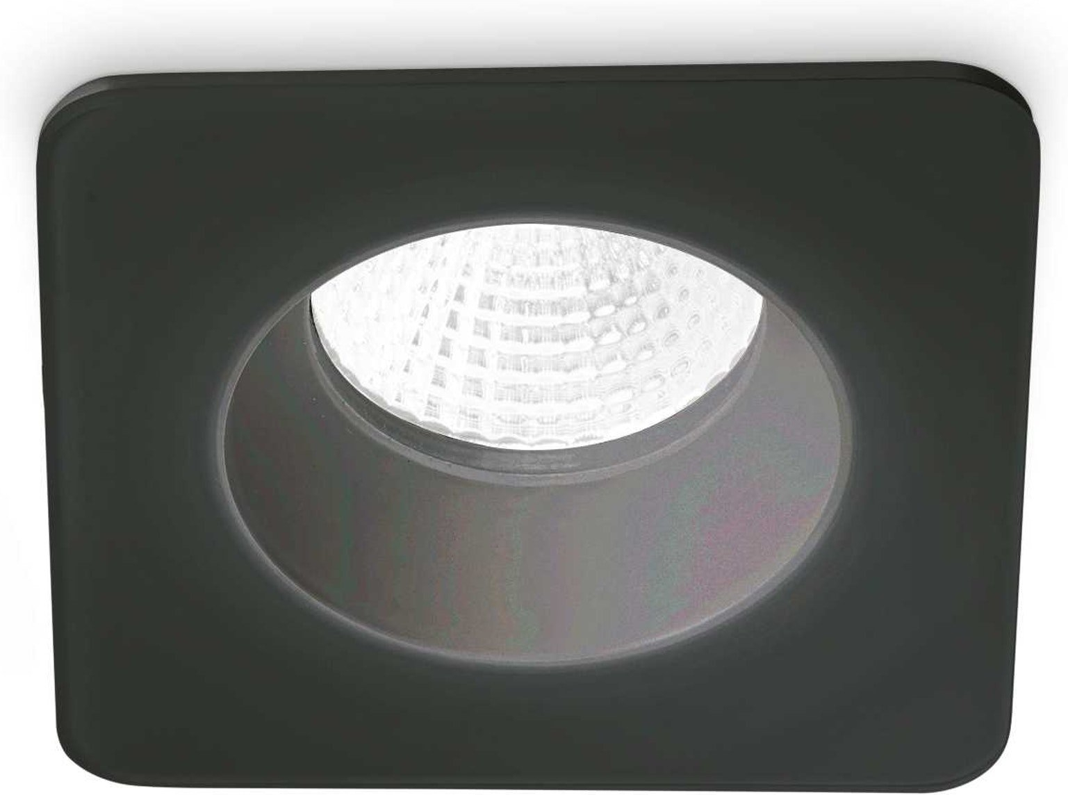 Led-indbygningsspot Ideal Lux Room-65 Sort Ip65 8w 800 Lm 3000k