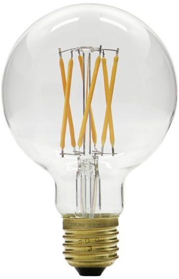 Led-pære E27 House Doctor Globe ø8x12 Cm 150 Lm Klar Glas Messing