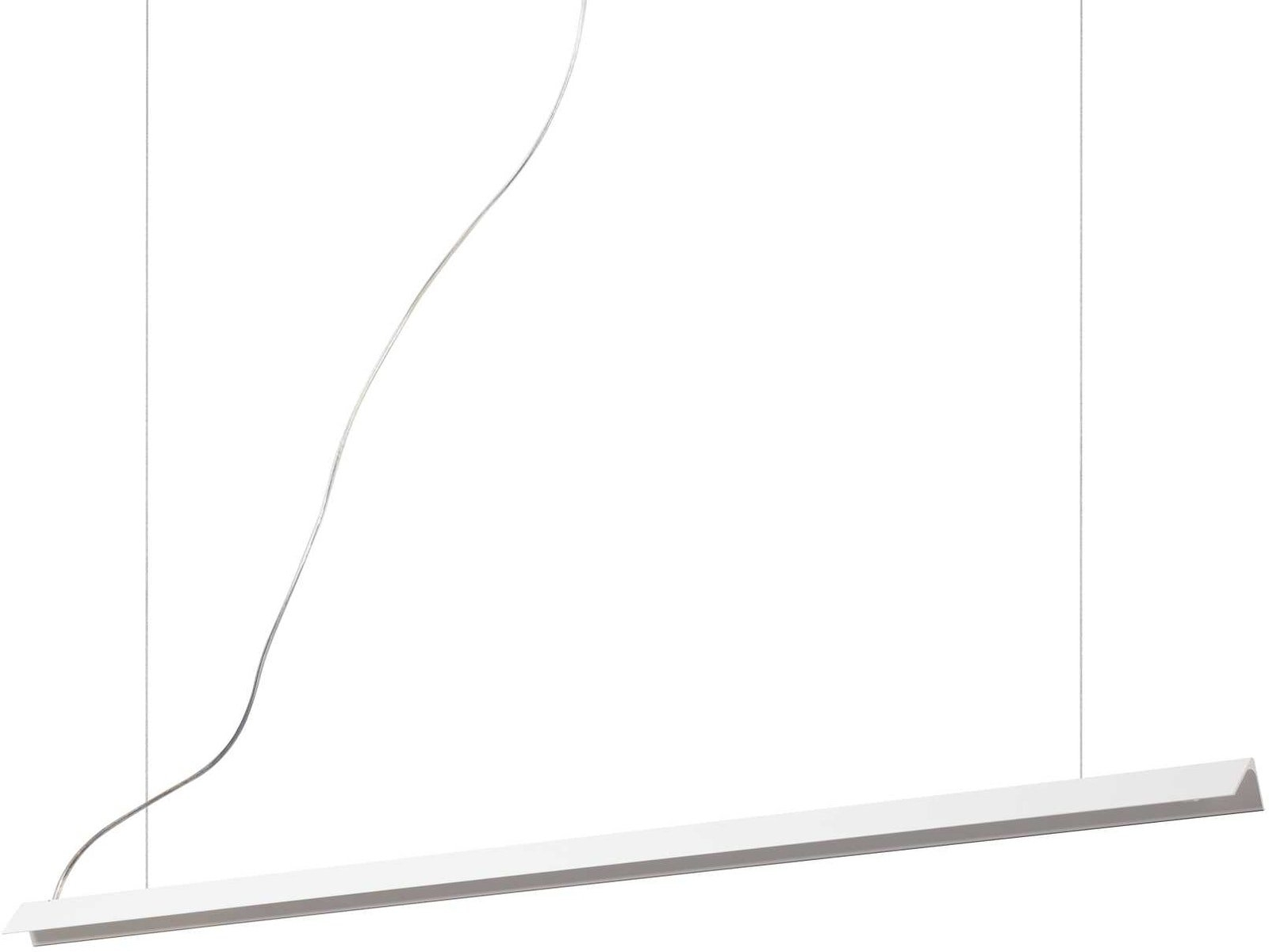 Led-pendellampe Ideal Lux  -line Hvid Aluminium ø12 Cm L110 Cm H9   200 Cm