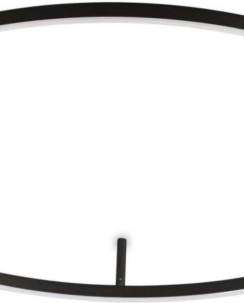 Led-væglampe Ideal Lux Oracle Slim ø90 Cm Sort