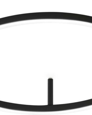 Led-væglampe Ideal Lux Oracle Slim ø50 Cm Sort