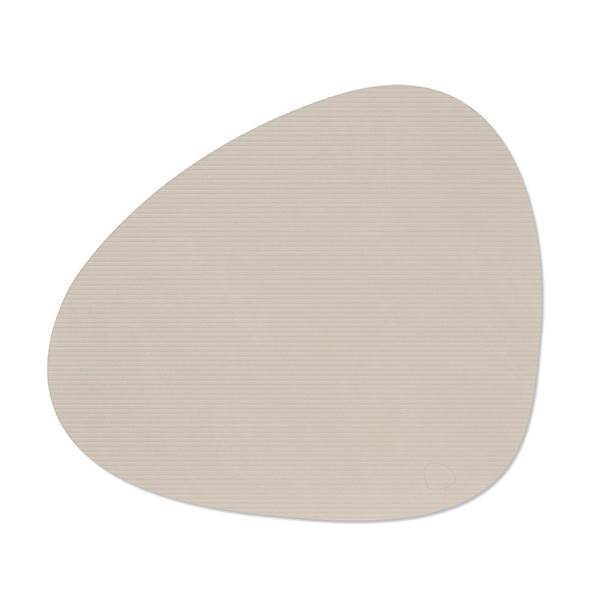 Lind Dna Dinner Mat Curve Corduroy Oyster White