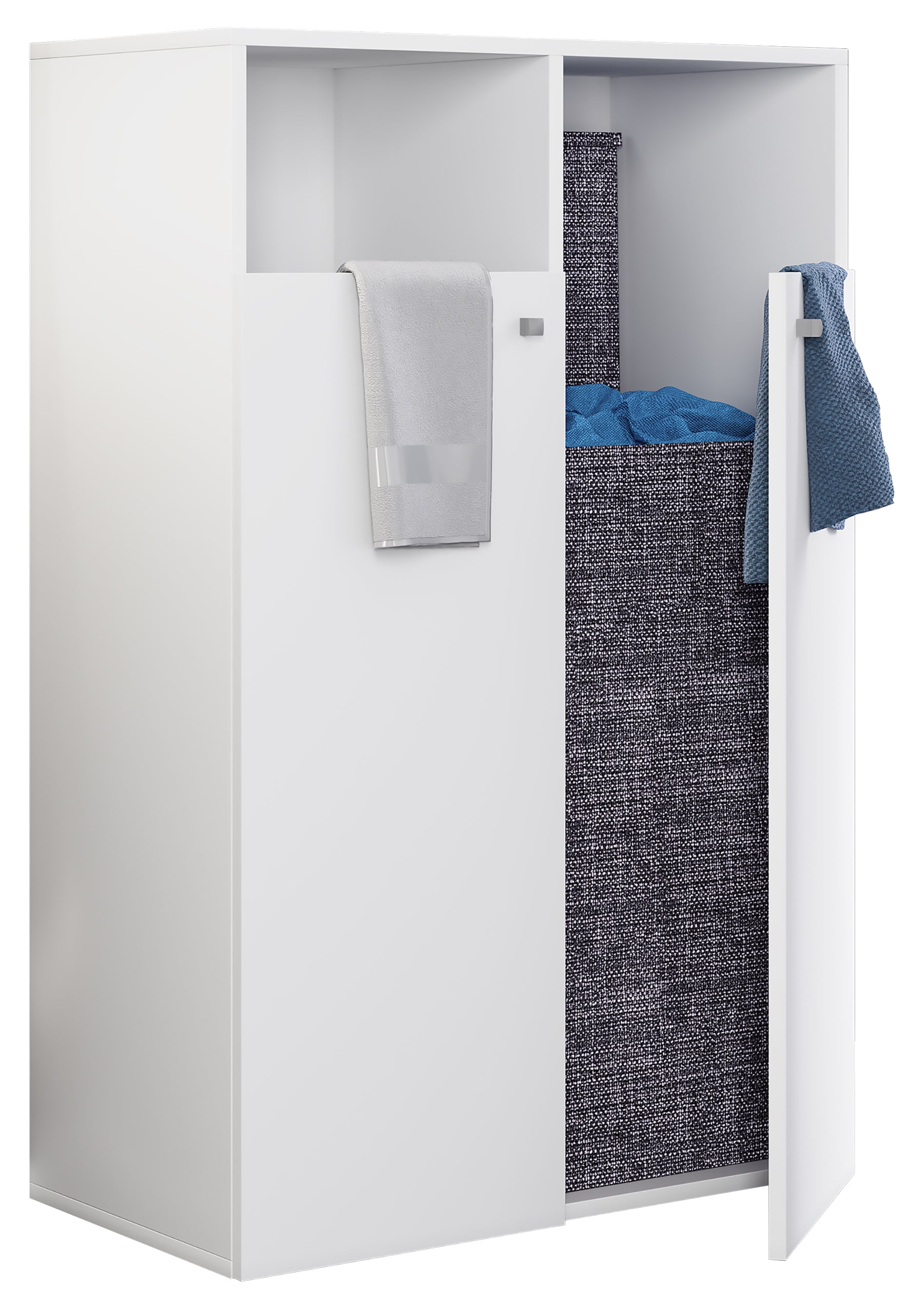 Linnedskab   Skab Med Indbygget Vasketøjskurv     110      80      39 Cm