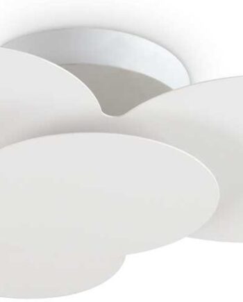 Loftlampe Ideal Lux Cloud Led Hvid Opal Akryl Minimalistisk Design 2000 Lm 3000
