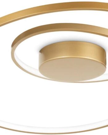 Loftlampe Ideal Lux Oz Led ø60 Cm Messing   Moderne Indendørs Belysning 5000 Lm 3000
