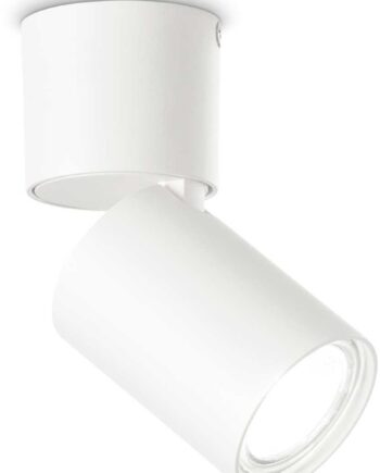 Loftlampe Ideal Lux Toby Hvid Justerbar Indendørs Belysning   Metal ø5 8ã H13 Cm Inkl  Gu10 3000k-pære