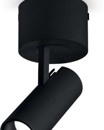 Loftslampe Ideal Lux Play Led 520 Lm ø6 Cm H14 Cm Sort Hvid