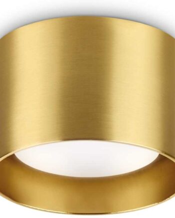 Loftslampe Ideal Lux Spike Messing Metal ø10   H6   Cm Gx53 9w Pære 3000k Energieffektiv Indendørs Belysning