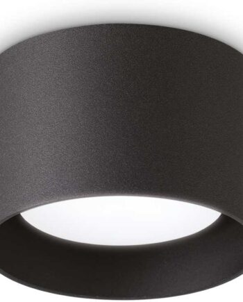 Loftslampe Ideal Lux Spike ø10 Cm Sort Metal Inkl  Led-pære 3000k