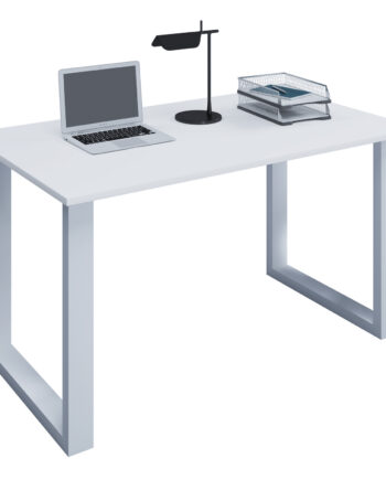 Lona  -feet Skrivebord Hvid Træ Og Metal  140x80