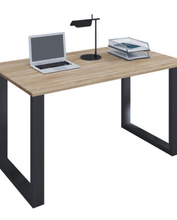 Lona  -feet Skrivebord Natur Træ Og Sort Metal  110x80