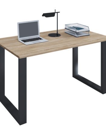Lona  -feet Skrivebord Natur Træ Og Sort Metal  140x80