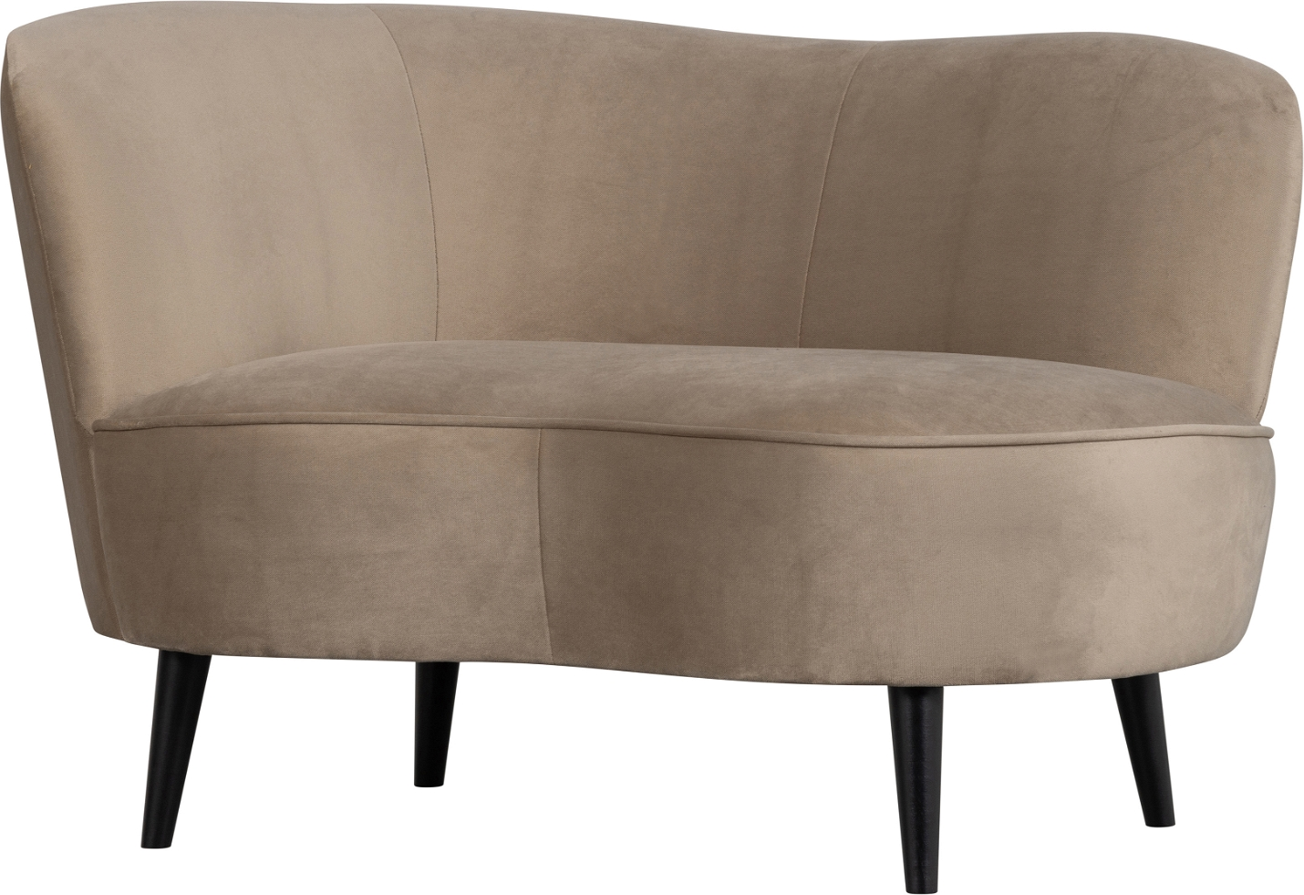 Loungesofa Woood Sara Left Venstrevendt   Beige Polyester   H71ã B112ã D81 Cm