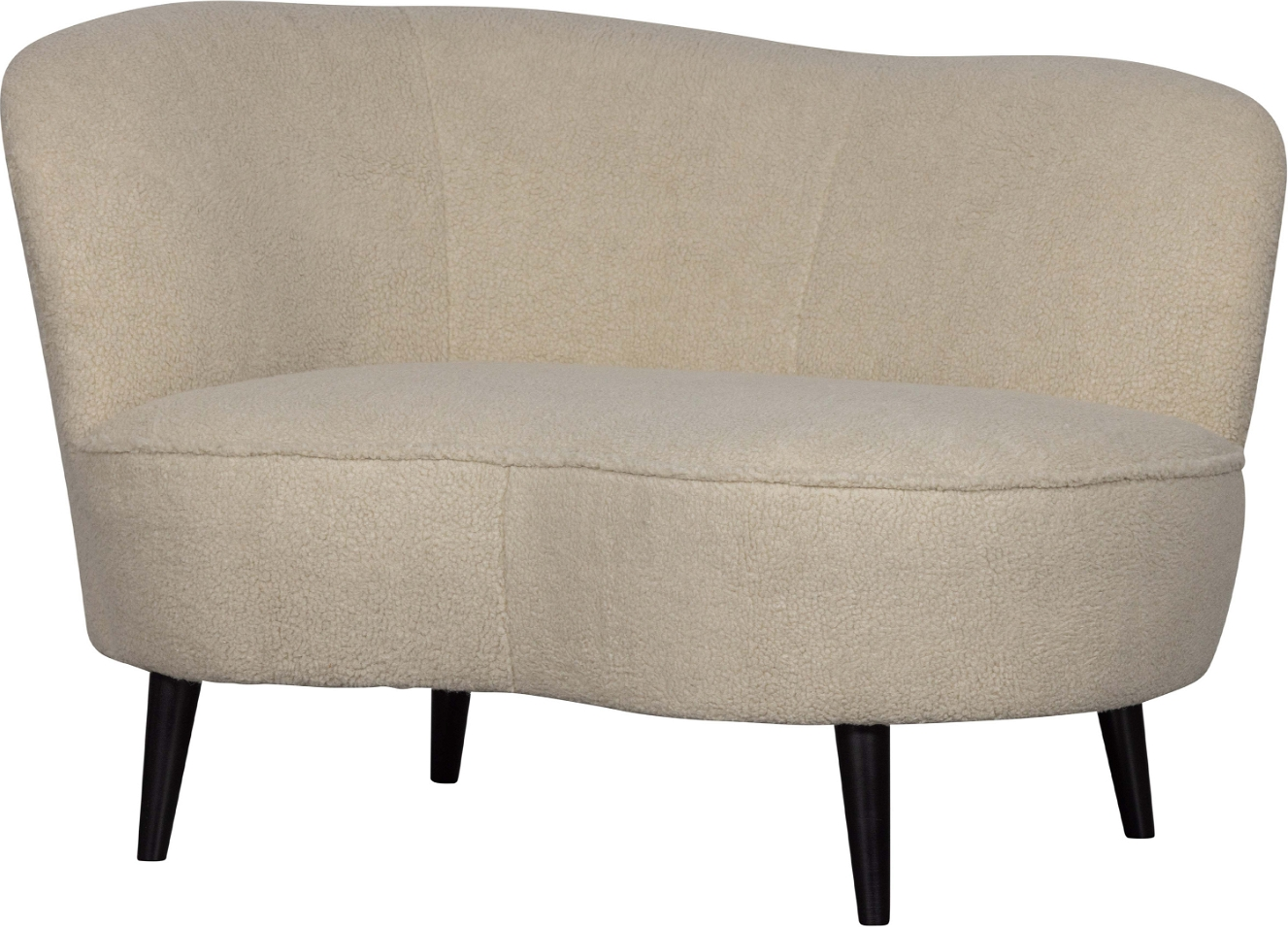 Loungesofa Woood Sara Venstrevendt Hvid Polyester 71ã 81ã 112 Cm