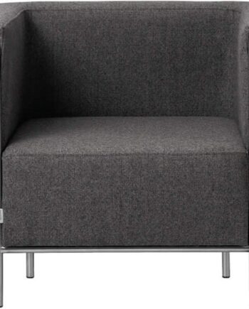 Loungestol Kristina Dam Modernist Mørk Grå Uld Lænestol H70xb77xl87 Cm