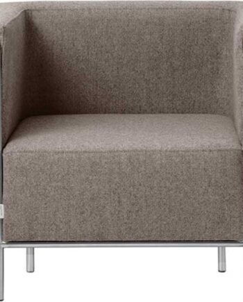 Loungestol Lænestol Kristina Dam Modernist   Grå økologisk Uld H70xb77xl87 Cm