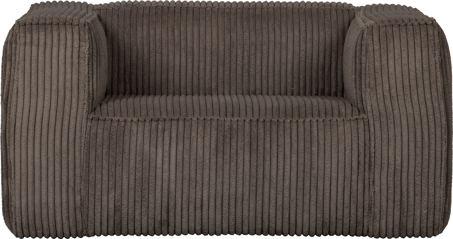 Loungestol Woood Exclusive Bean Brun   Split Rib-stof Og Fsc-træstel 74ã 98ã 146 Cm