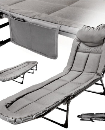Luaro Rejseseng Foldbar Lænestol Karpeseng Business Bærbar Let 190x63x30cm