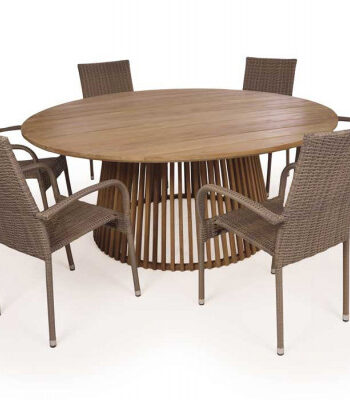 Luna 180 Geneve Dusty Teak Havemøbelsæt