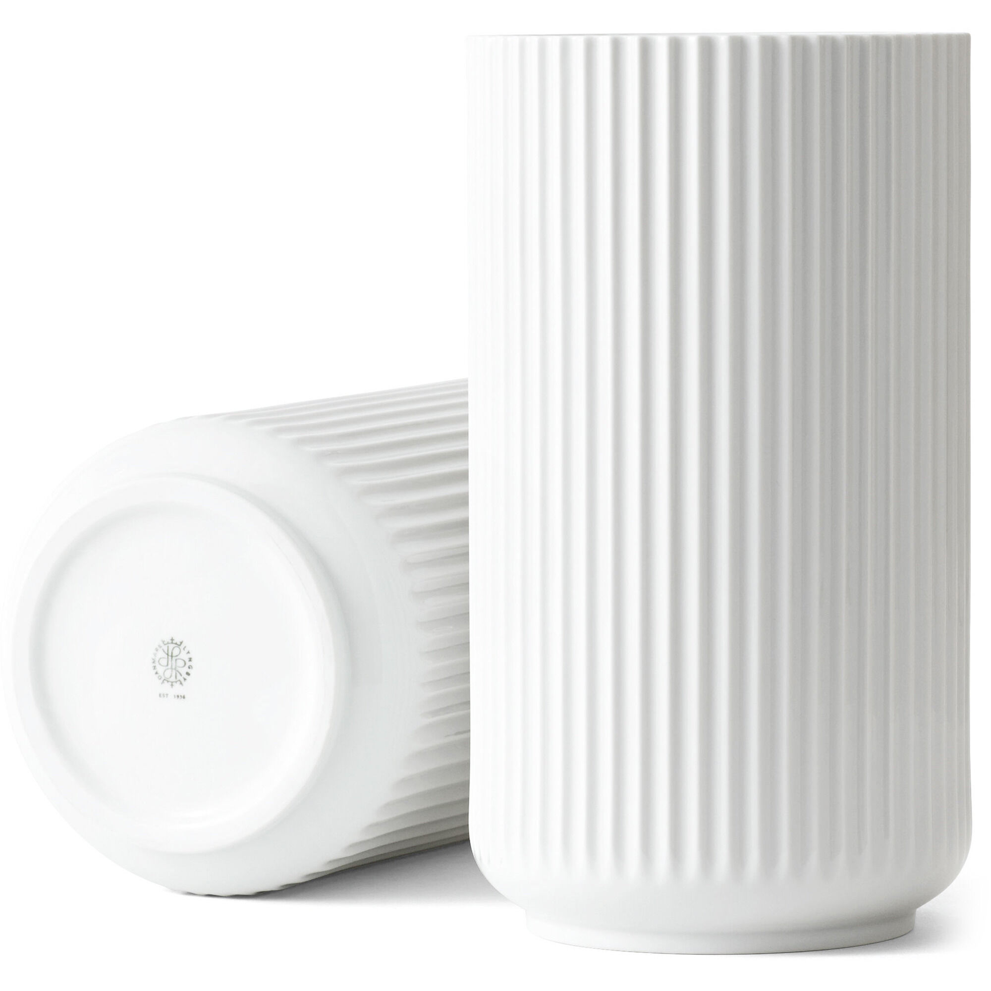 Lyngby Porcelæn Lyngbyvasen 31 Cm  Porcelæn Hvid