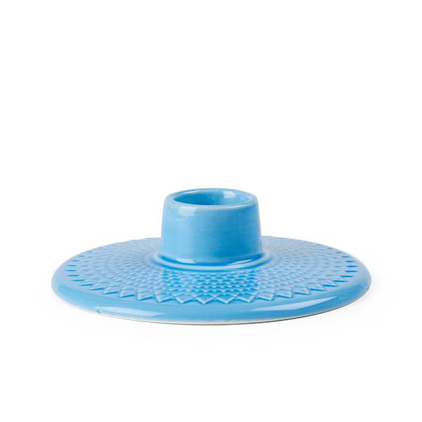 Lyngby Porcelæn Rhombe Color Kronelysestage     Cm Blå  : Erling Christensen Møbler