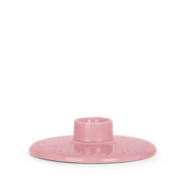 Lyngby Porcelæn Rhombe Color Kronelysestage Rosa : Erling Christensen Møbler
