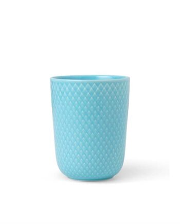 Lyngby Porcelæn Rhombe Color Krus 33 Cl Turkis  : Erling Christensen Møbler