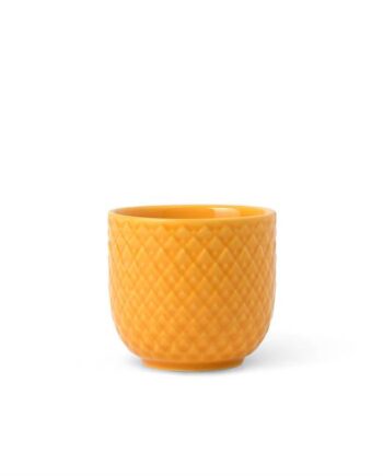 Lyngby Porcelæn Rhombe Color æggebæger ø5 Cm Gul  : Erling Christensen Møbler