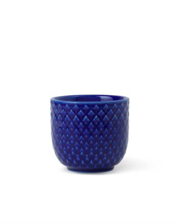 Lyngby Porcelæn Rhombe Color æggebæger ø5 Cm Mørkeblå  : Erling Christensen Møbler