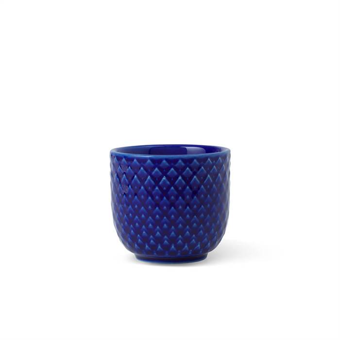 Lyngby Porcelæn Rhombe Color æggebæger ø5 Cm Mørkeblå : Erling Christensen Møbler