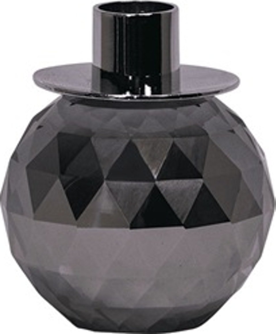 Lysestage House Of Sander Betulia Glas Smoke H10 B8 Cm