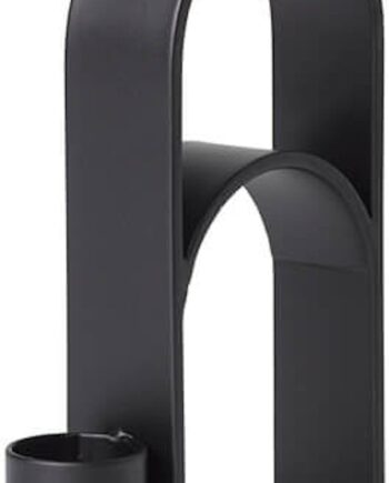Lysestage Kristina Dam Arch   Sort Stål H12ã B2 5ã L8   Cm Minimalistisk Design