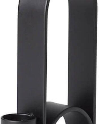 Lysestage Kristina Dam Arch   Stearinlysestage   Sort Stål H12 Cm