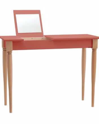 Mamo Sminkebord Med Spejl 105x35cm Antik Pink