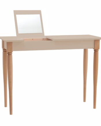 Mamo Sminkebord Med Spejl 105x35cm Brun Beige
